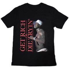 50 Cent Unisex T-Shirt Get Rich - Black