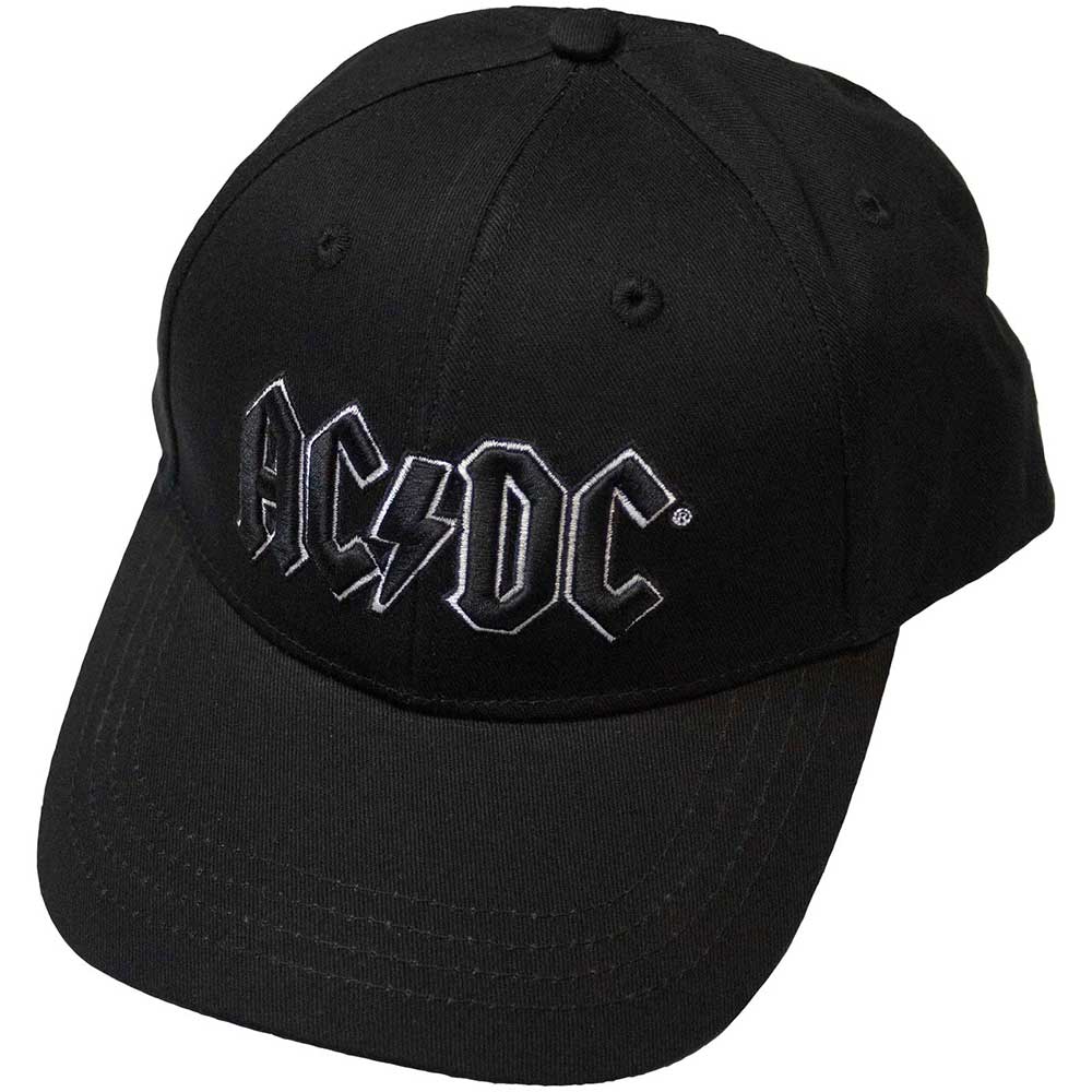 AC/DC Unisex Baseball Cap Black Logo - Black