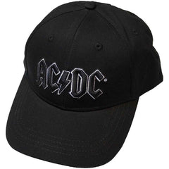 AC/DC Unisex Baseball Cap Black Logo - Black