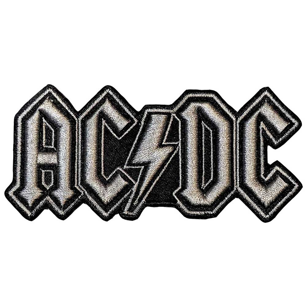 AC/DC Standard Patch Silver Logo