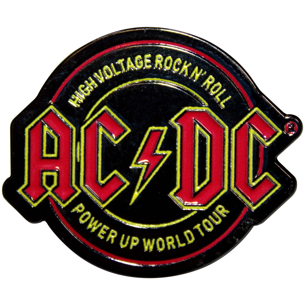AC/DC Pin Badge High Voltage Rock N Roll PWR-UP World Tour