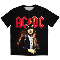 AC/DC Unisex Sublimation T-Shirt Angus Highway To Hell - Black