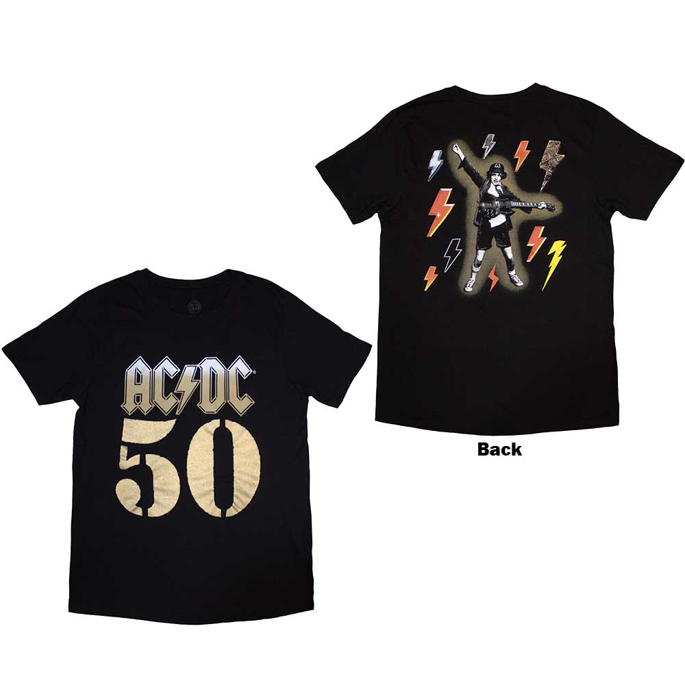 AC/DC Unisex T-Shirt Bolt Array - Black