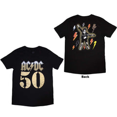 AC/DC Unisex T-Shirt Bolt Array - Black