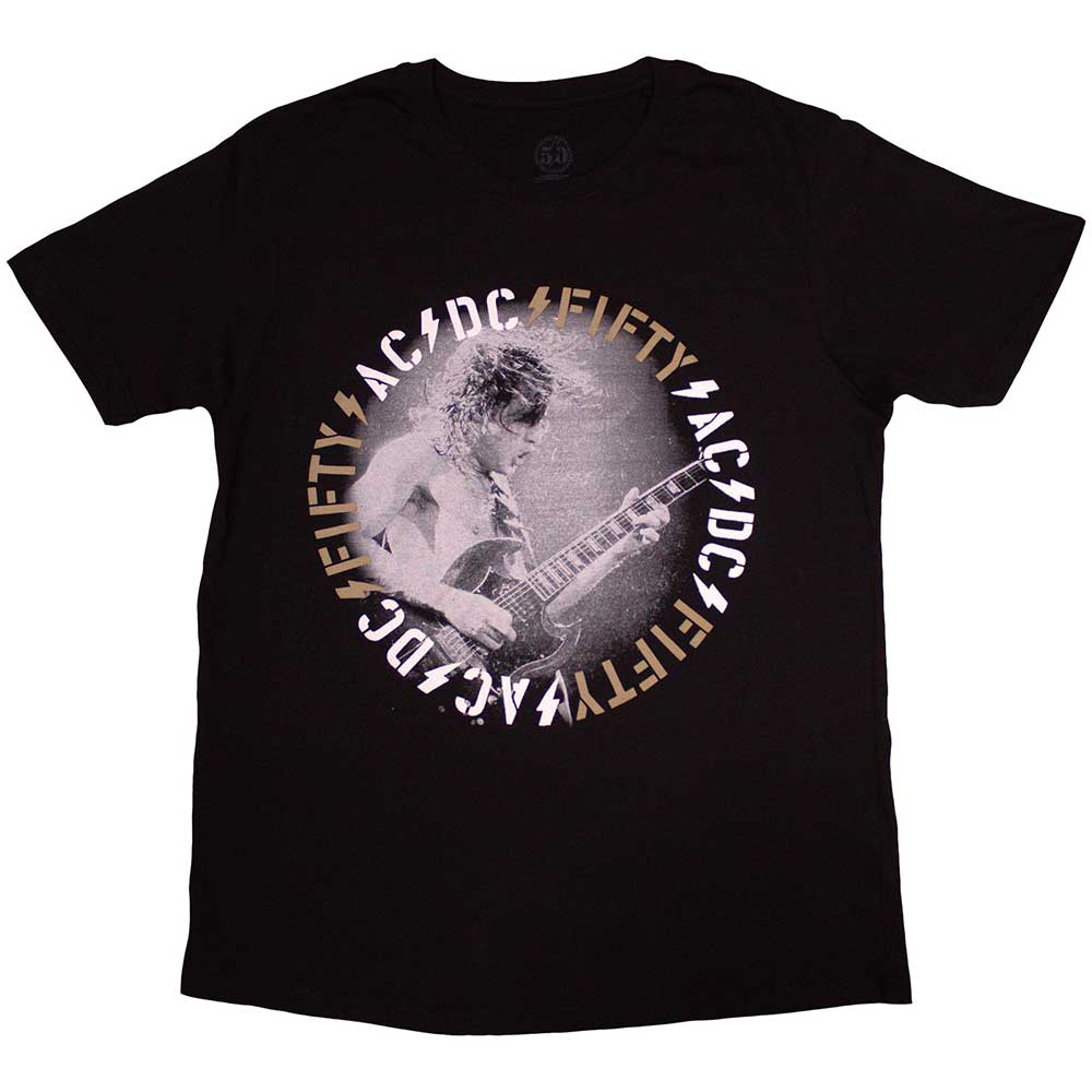 AC/DC Unisex T-Shirt Angus Live - Black