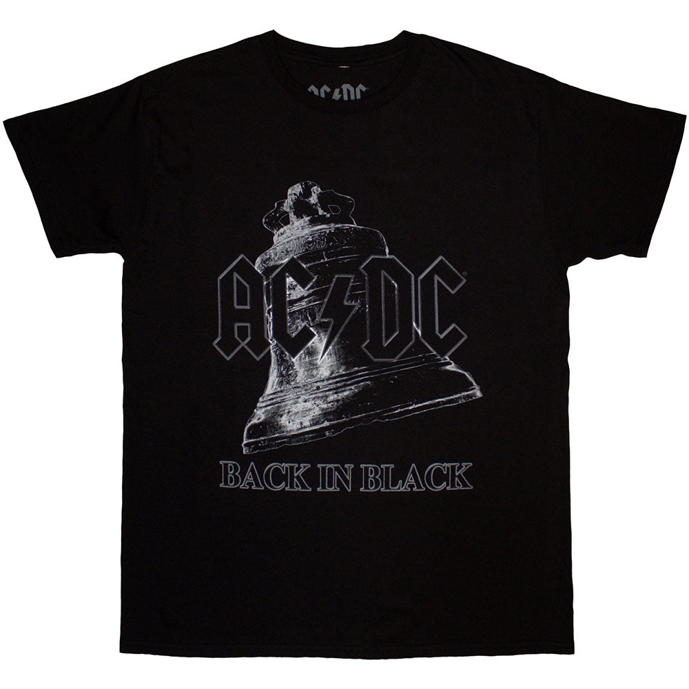 AC/DC Unisex T-Shirt Back In Black Bell - Black