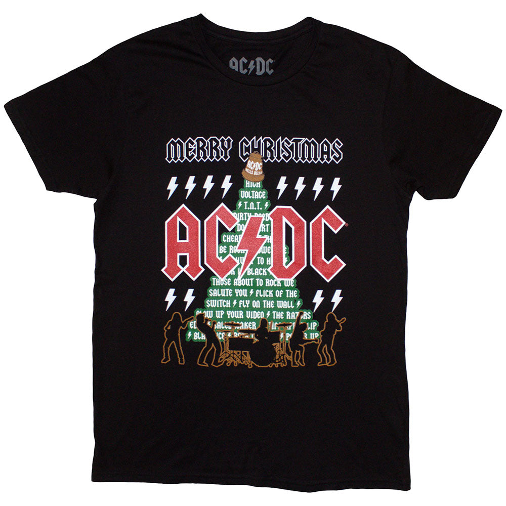AC/DC Unisex T-Shirt Merry Christmas - Black