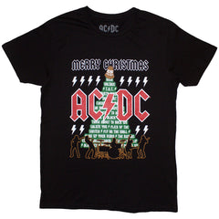 AC/DC Unisex T-Shirt Merry Christmas - Black