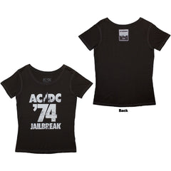 AC/DC Ladies T-Shirt 74 Jailbreak - Grey