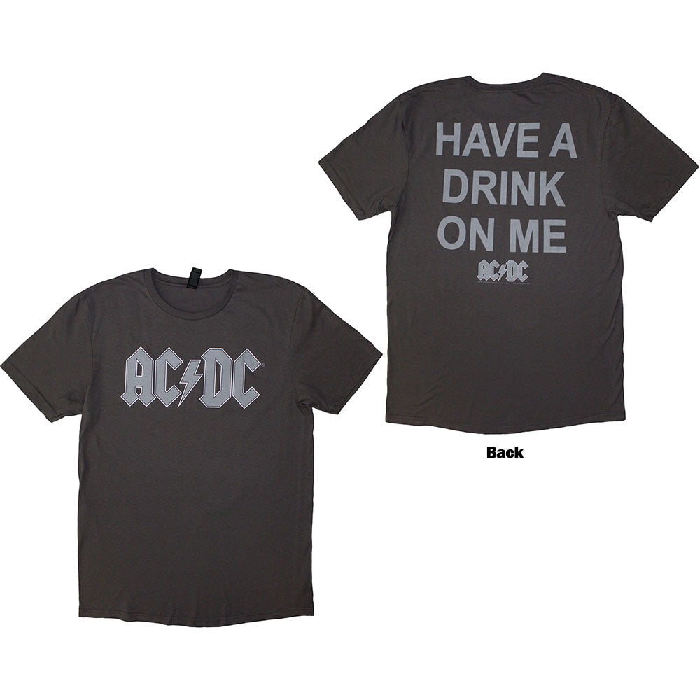 AC/DC Unisex T-Shirt Have A Drink On Me - Grey