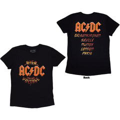 AC/DC Ladies T-Shirt High Voltage Dive Bar - Black
