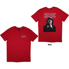 AC/DC Unisex T-Shirt Mini Logo / Lock Up Your Daughters - Red