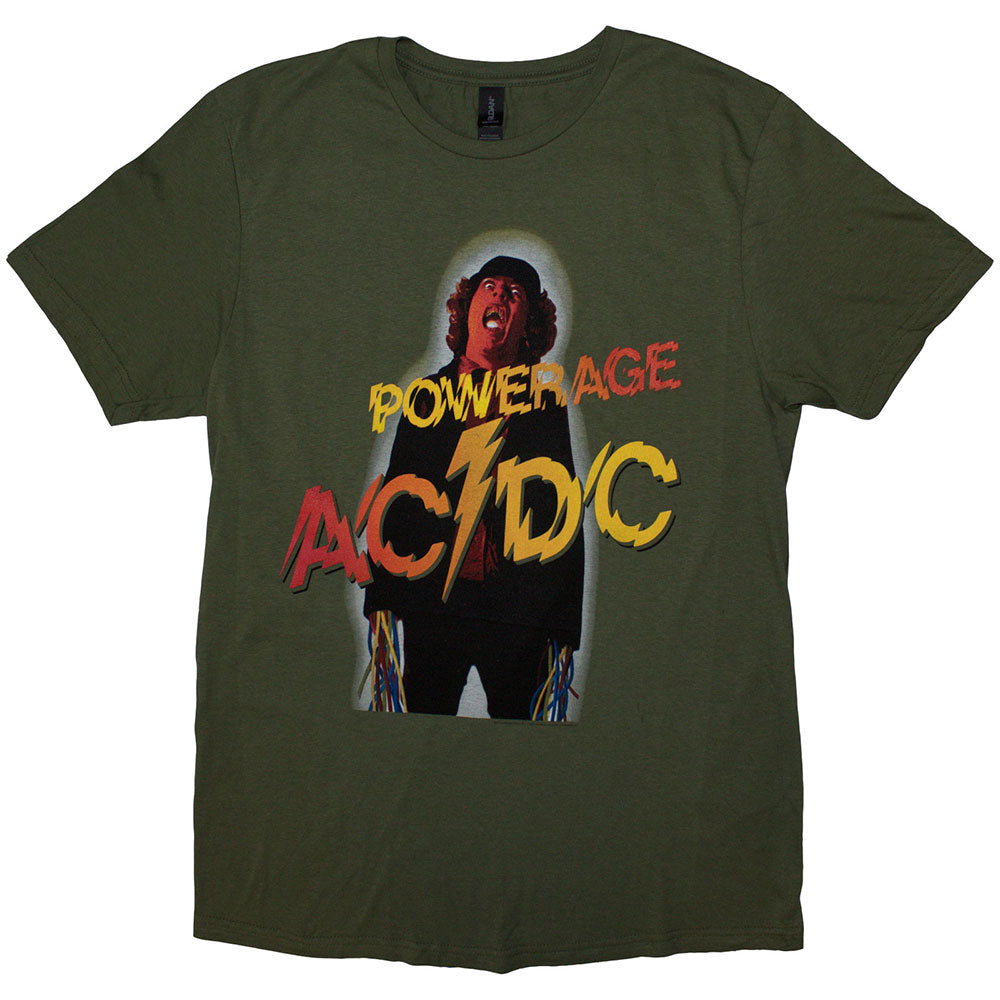 AC/DC Unisex T-Shirt Powerage - Khaki Green
