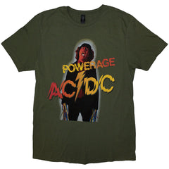 AC/DC Unisex T-Shirt Powerage - Khaki Green