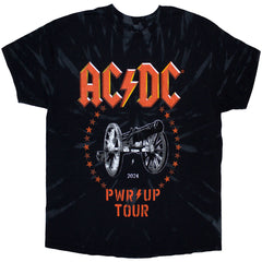AC/DC Unisex T-Shirt PWR-UP Tour '24 Cannon - Black