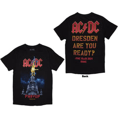 AC/DC Ladies T-Shirt PWR-UP Dresden '24 - Black