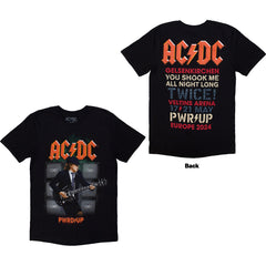 AC/DC Unisex T-Shirt PWRD-UP Gelsenkirchen '24 - Black
