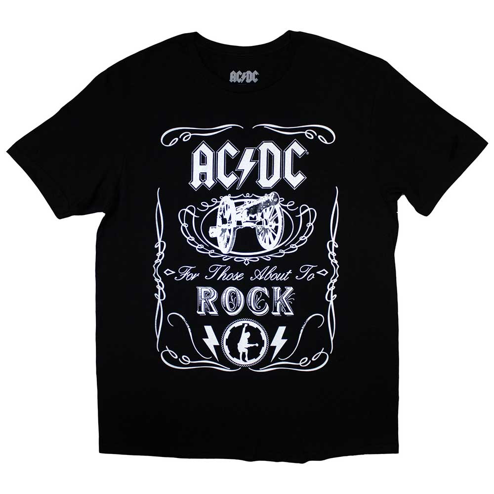 AC/DC Kids T-Shirt Vintage Cannon Swig - Black