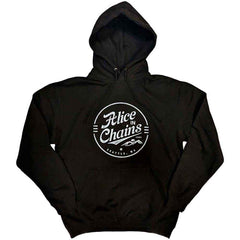 Alice In Chains Unisex Pullover Hoodie Circle Emblem - Black