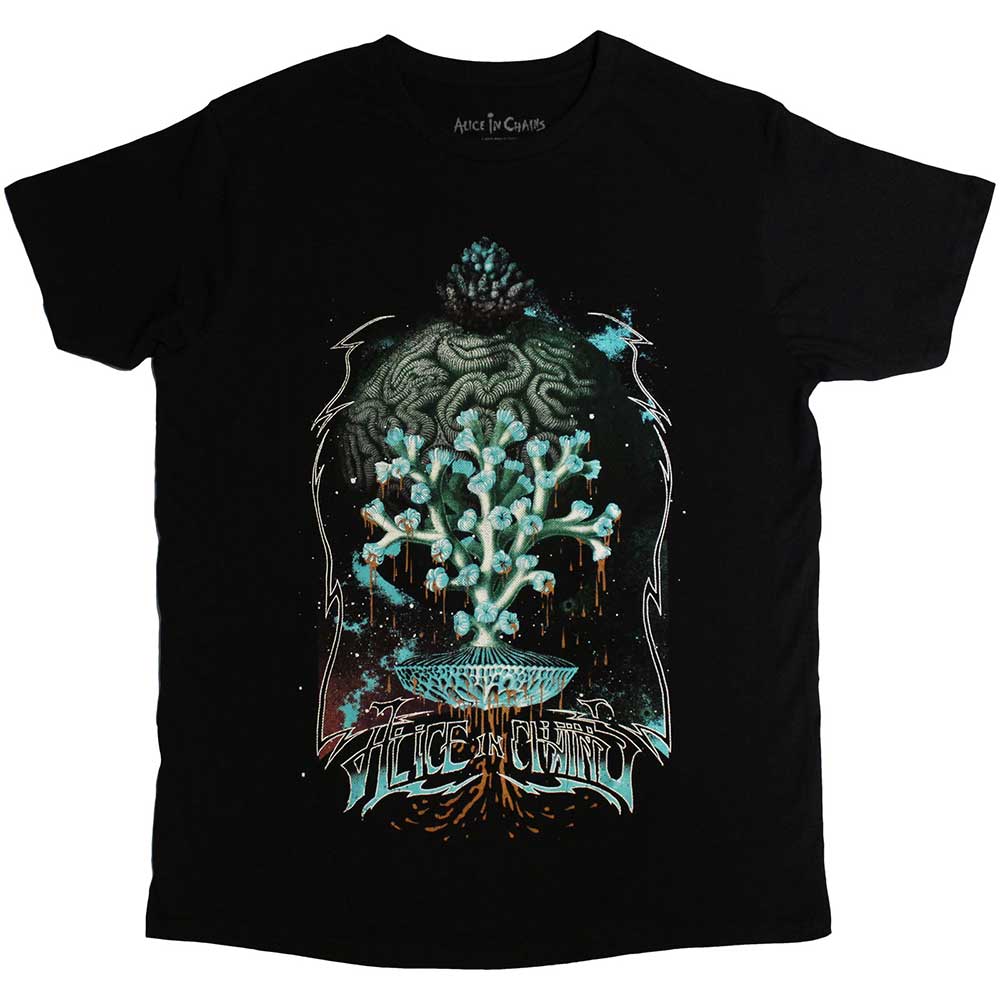Alice In Chains Unisex T-Shirt Spore Planet - Black