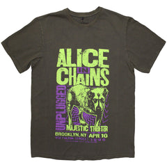 Alice In Chains Unisex T-Shirt Unplugged Dog - Grey Wash