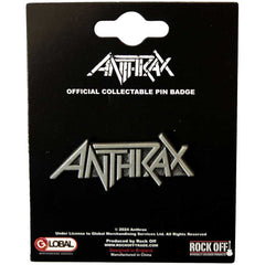 Anthrax Pin Badge Logo