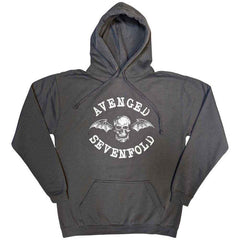 Avenged Sevenfold Unisex Pullover Hoodie Logo - Charcoal Grey