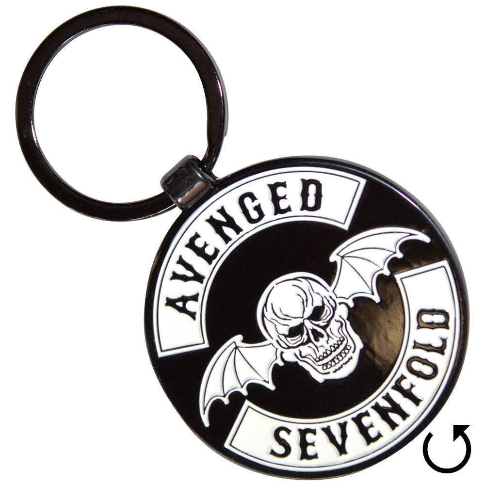 Avenged Sevenfold Keychain Deathbat Crest
