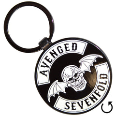 Avenged Sevenfold Keychain Deathbat Crest