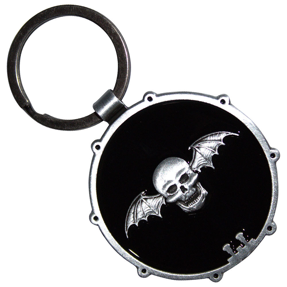 Avenged Sevenfold Keychain Deathbat Drum Double-Sided