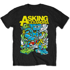Asking Alexandria Unisex T-Shirt Killer Robot - Black