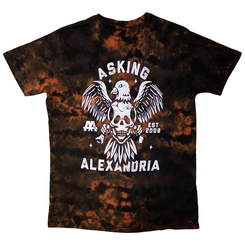 Asking Alexandria Unisex T-Shirt Eagle Skull - Red