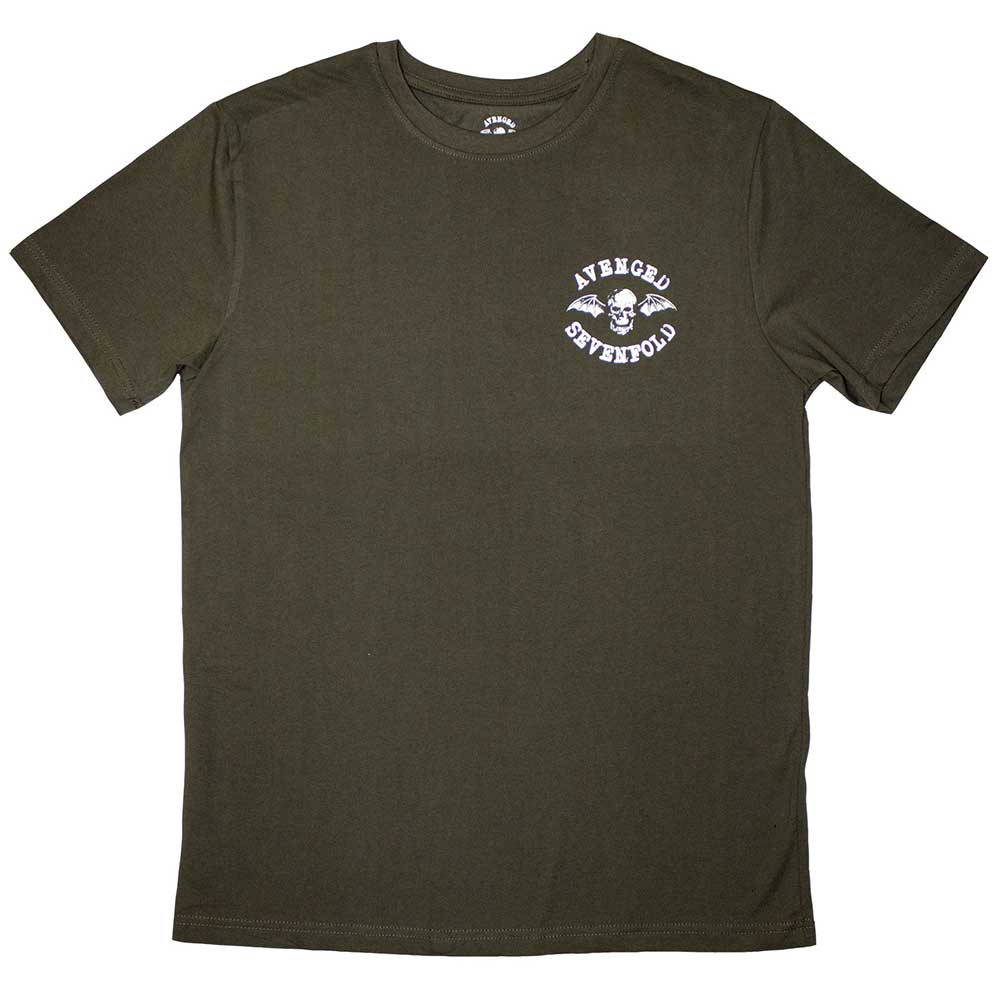 Avenged Sevenfold Unisex T-Shirt Mini Classic Deathbat - Green