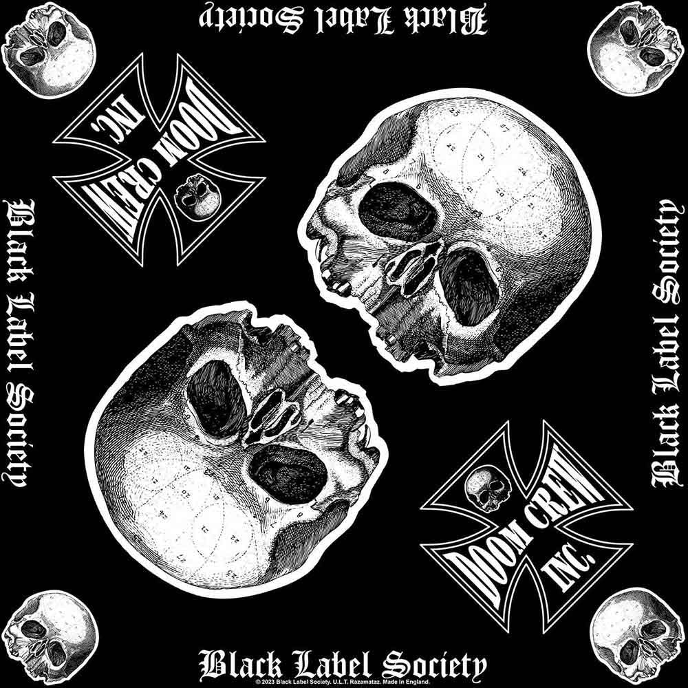 Black Label Society Unisex Bandana Doom CrewBlack