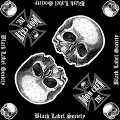 Black Label Society Unisex Bandana Doom CrewBlack