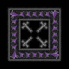 Black Sabbath Unisex Bandana Cross Logo - Black