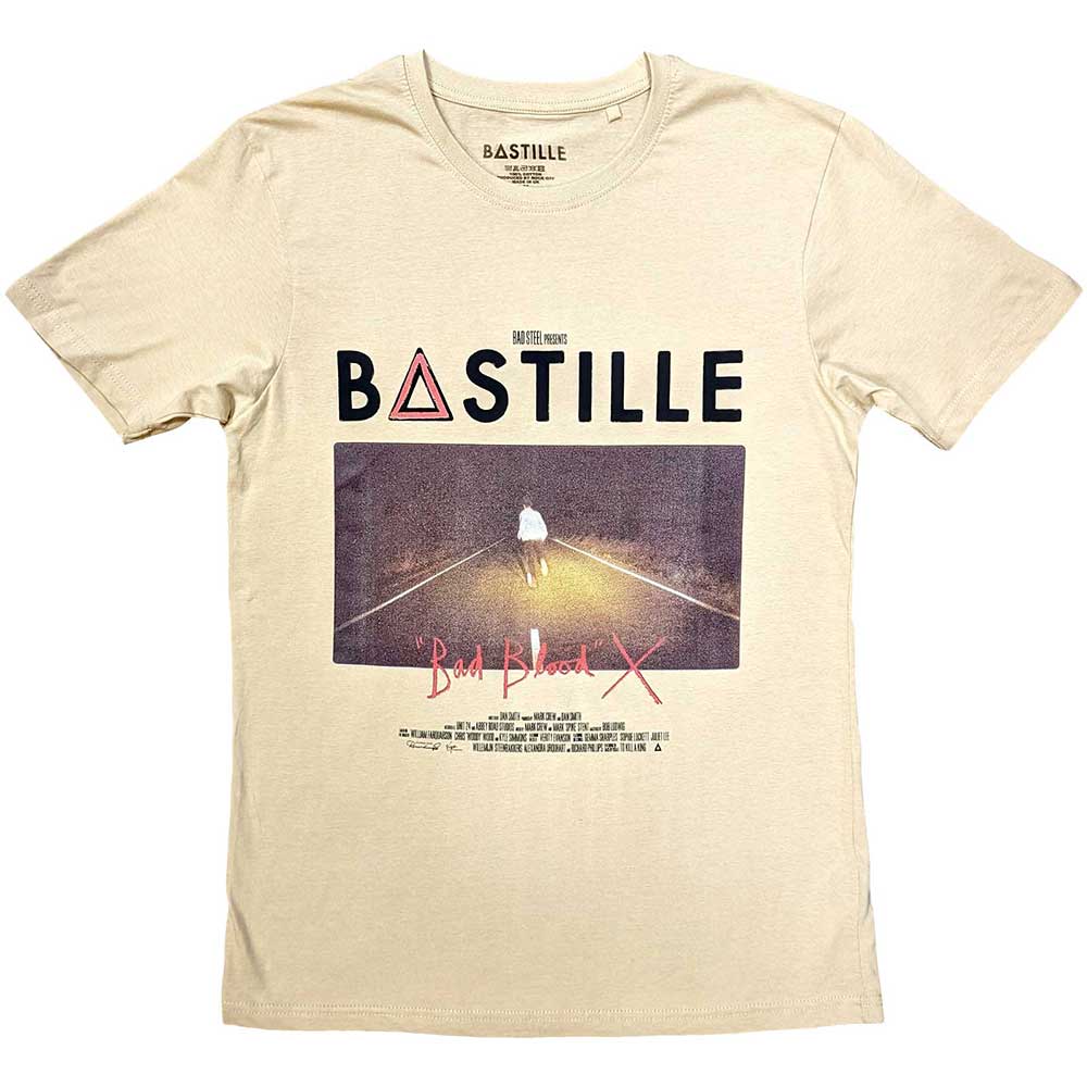 Bastille Unisex T-Shirt Bad Blood - Sand