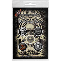 Black Label Society Button Badge Pack Worldwide