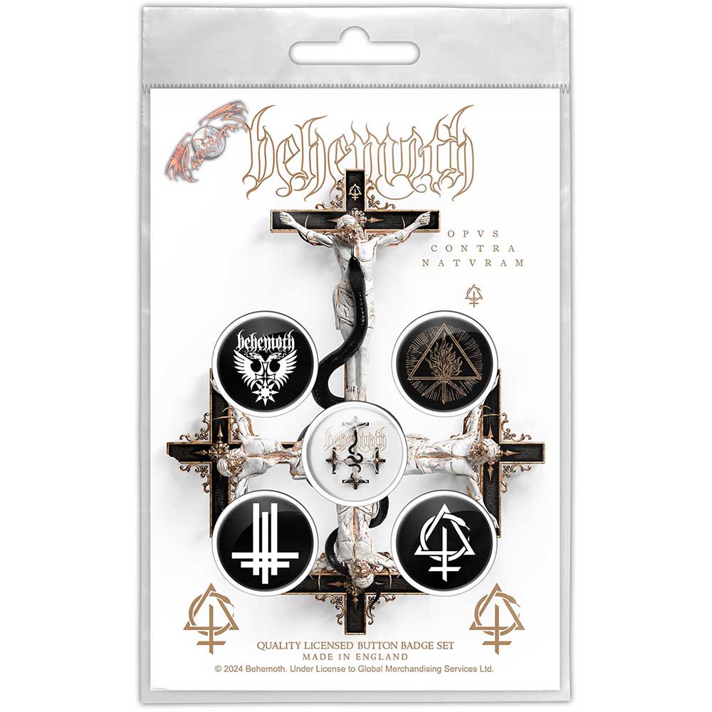 Behemoth Button Badge Pack Opvs Contra Natvram