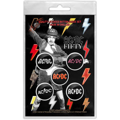 AC/DC Button Badge Pack Bolt Array
