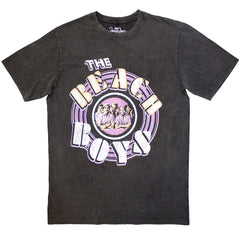 The Beach Boys Unisex Stone Wash T-Shirt Vintage Photo - Charcoal Grey