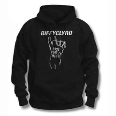 Biffy Clyro Unisex Pullover Hoodie Mon The Biff - Black