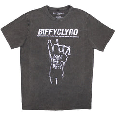 Biffy Clyro Unisex Stone Wash T-Shirt Big Imagination - Charcoal Grey