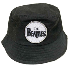 The Beatles Unisex Bucket Hat Drum Logo - Black