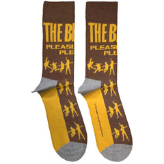 The Beatles Unisex Ankle Socks Please Please Me Silhouettes - Brown