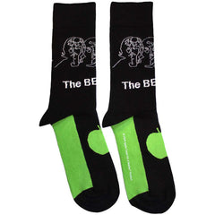 The Beatles Unisex Ankle Socks White Album Faces Outlines & Apple - Black