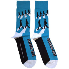 The Beatles Unisex Ankle Socks Abbey Road Silhouettes Repeat - Blue