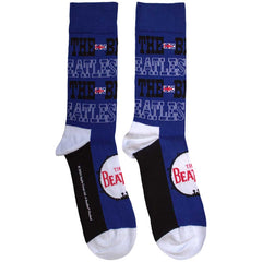 The Beatles Unisex Ankle Socks Budokan Poster & Drum Logo - Blue