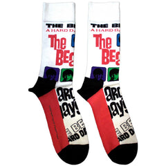 The Beatles Unisex Ankle Socks A Hard Day's Night Colours - White