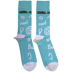 The Beatles Unisex Ankle Socks Magical Mystery Tour All You Need Is Love - Light Blue